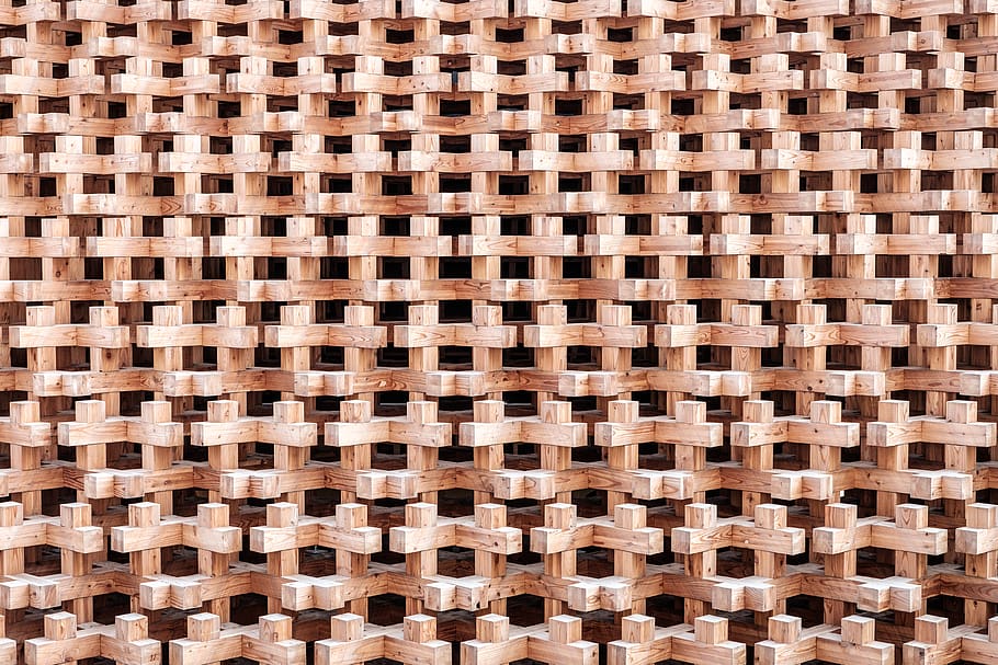 brown wooden structure frame, full frame, backgrounds, pattern HD wallpaper
