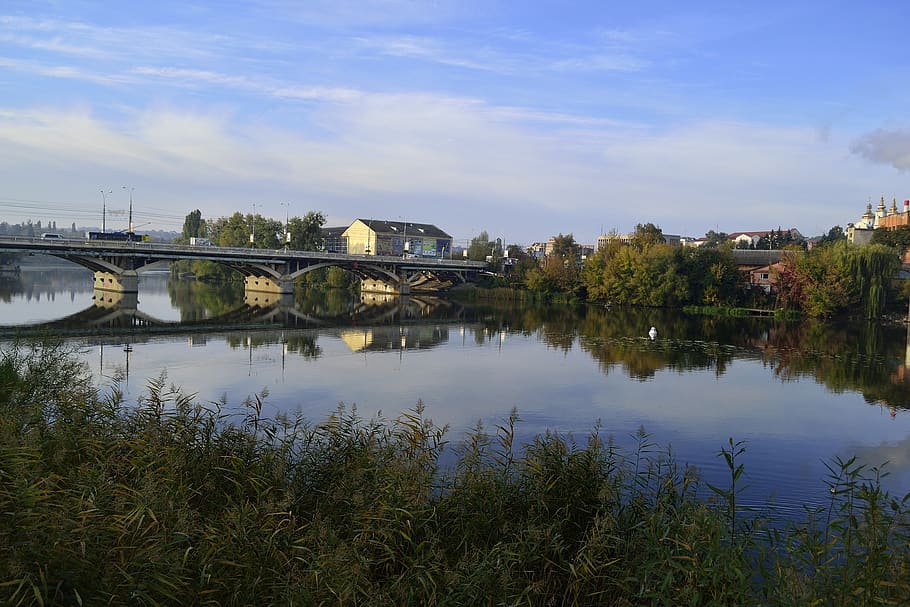river, bridge, architecture, city, water, building, travel HD wallpaper
