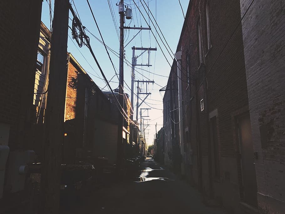 Hd Wallpaper United States Valparaiso Urban Powerlines Sky Sunset Alley Wallpaper Flare