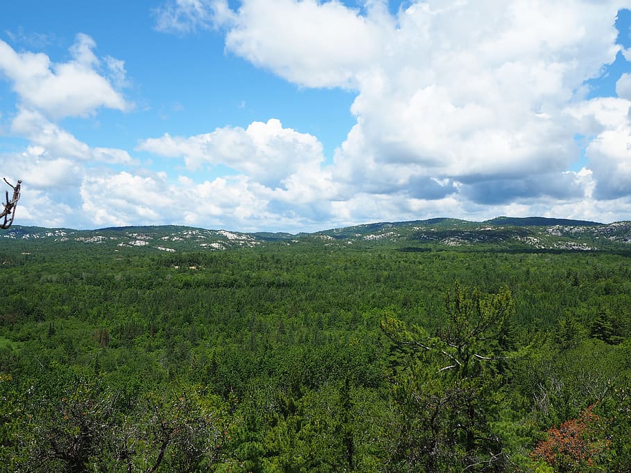 canada, killarney, killarney provincial park, camping, clouds, HD wallpaper