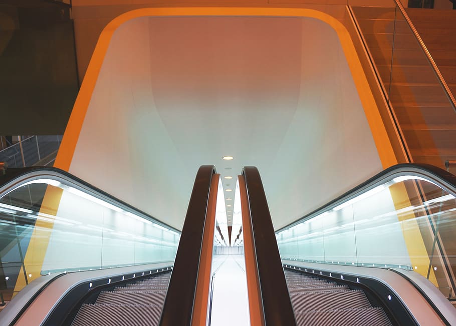 amsterdam, netherlands, circulation, building, museum, escalator HD wallpaper