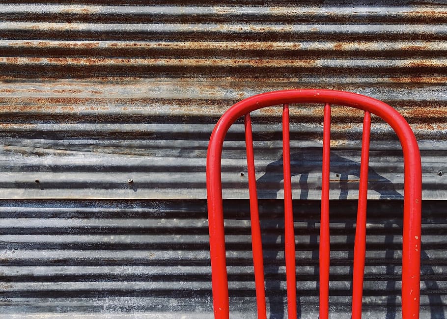 chair, wall, weathered, old, background texture, steel, metal HD wallpaper
