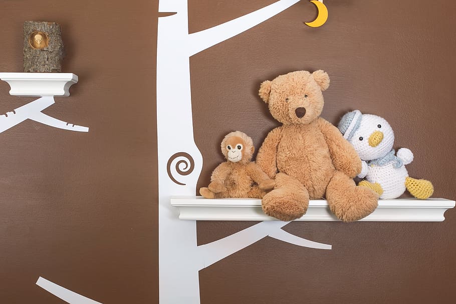 Nursery Interior Design Photo, Baby, Toys, Home decor, stuffed toy, HD wallpaper
