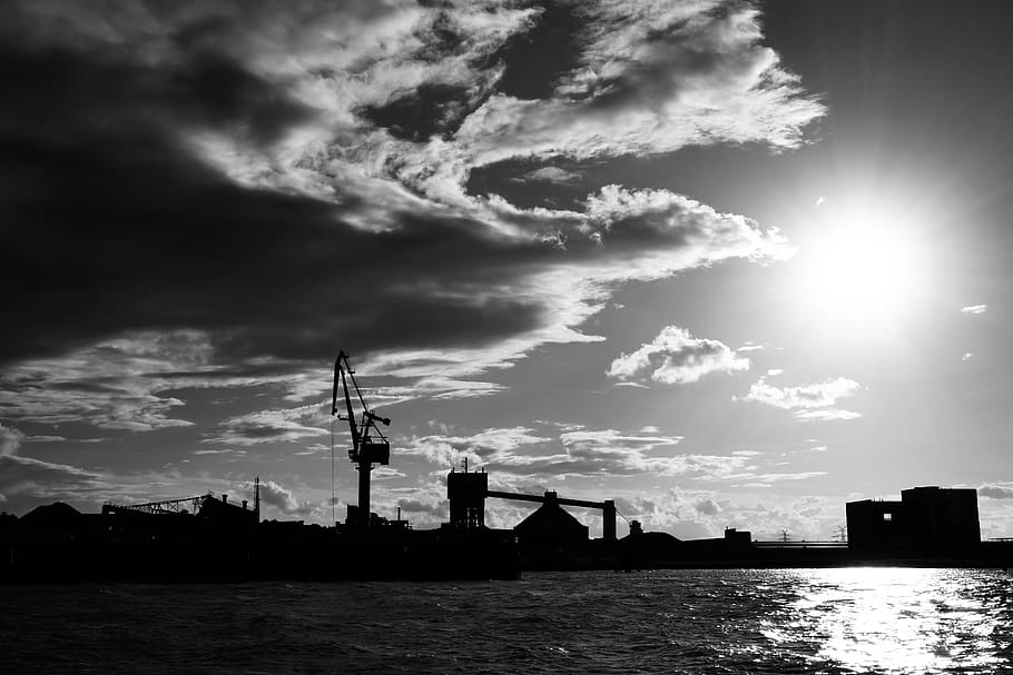 clouds, sky, sunlight, squall line, mood, abendstimmung, dark HD wallpaper