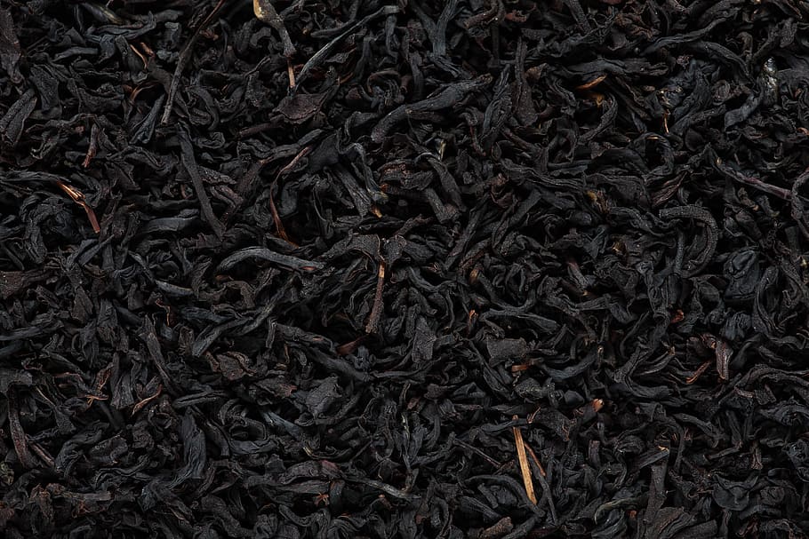 Black tea, full frame, backgrounds, no people, close-up, black color HD wallpaper