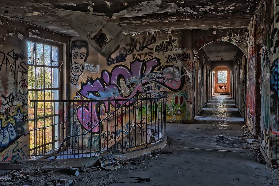 lost places, barracks, abandoned, old, decay, ruin, lapsed, HD wallpaper