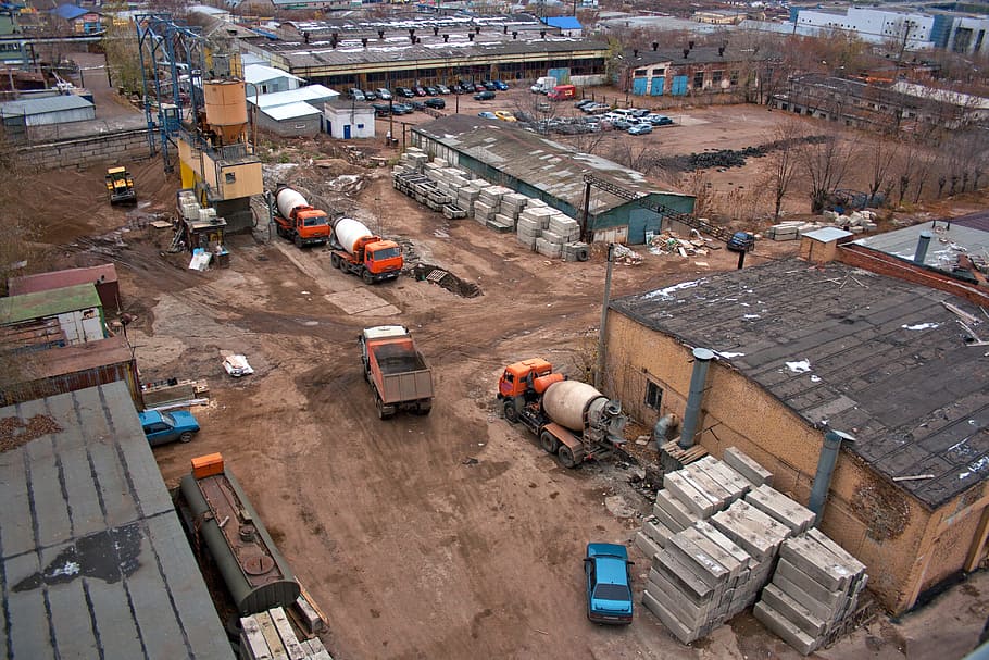 architecture, city, construction, site, digger, equipment, machine HD wallpaper