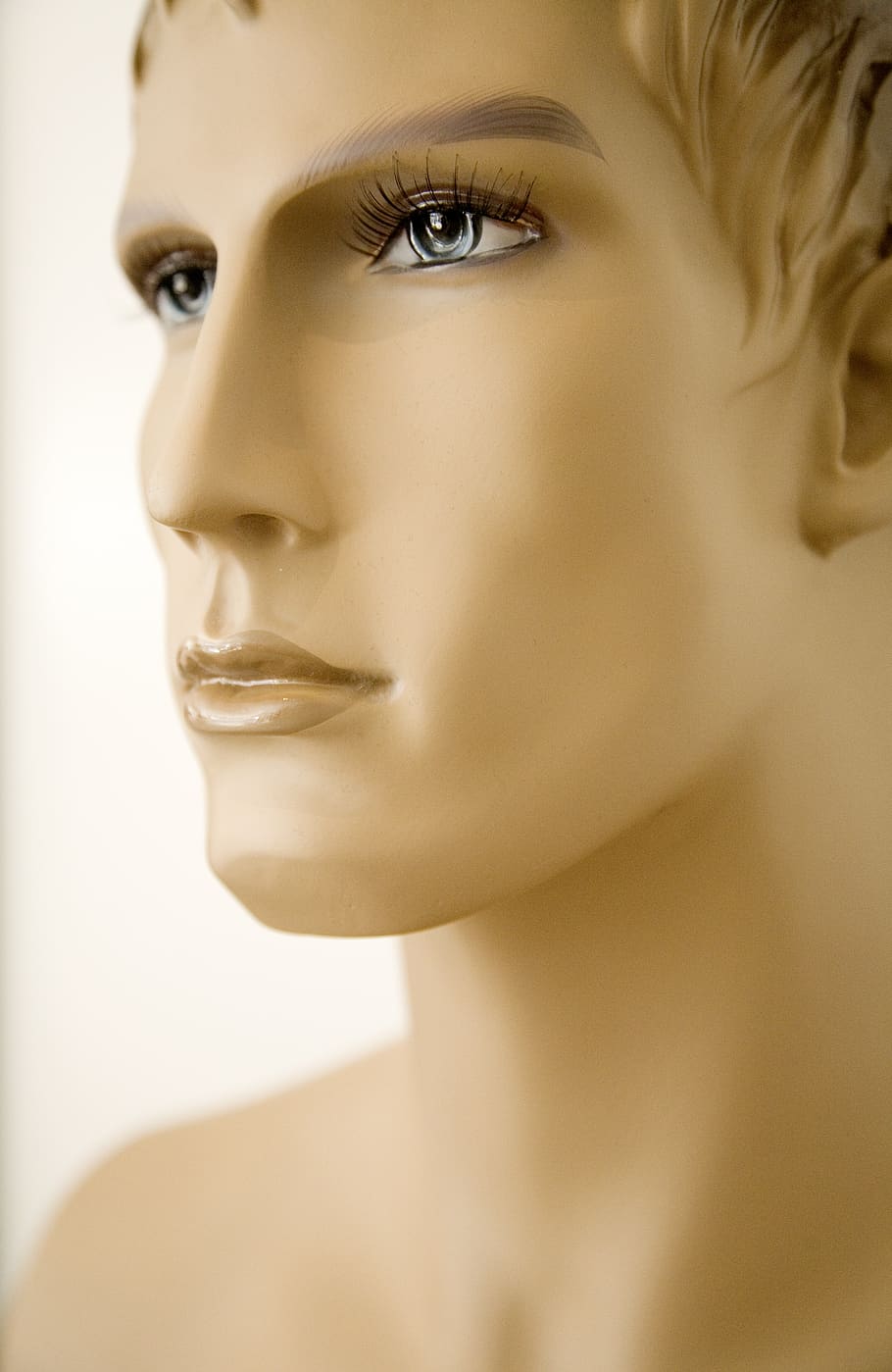 Male Manikin, mannequin, person, human body part, close-up, headshot, HD wallpaper