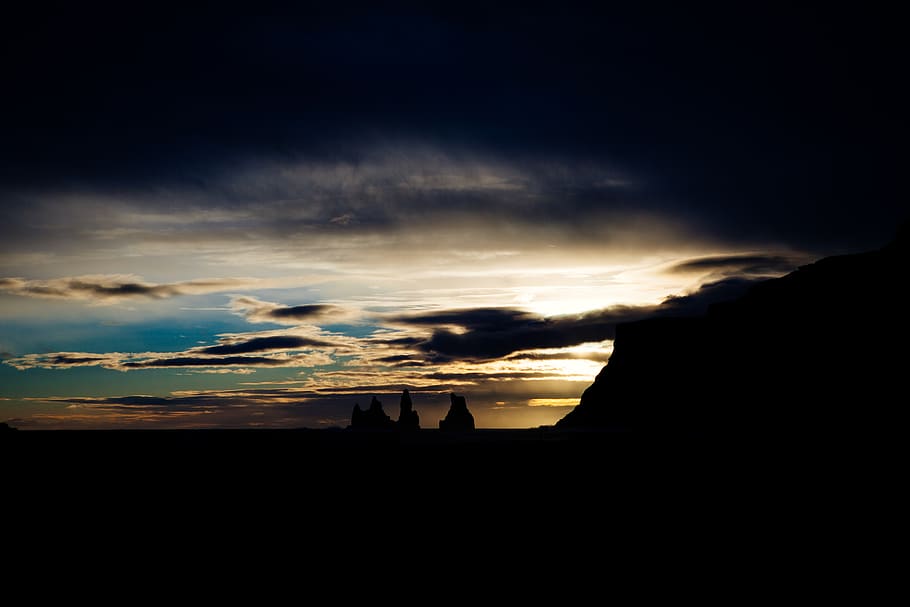 sunset, clouds, dawn, sky, cloud - sky, silhouette, scenics - nature HD wallpaper