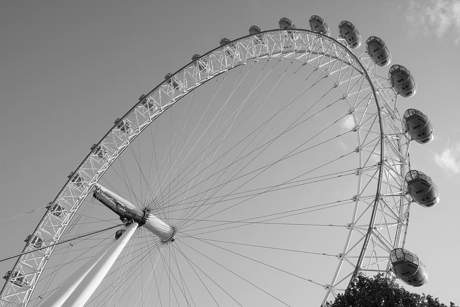 ferris wheel, amusement park, amusement park ride, arts culture and entertainment HD wallpaper
