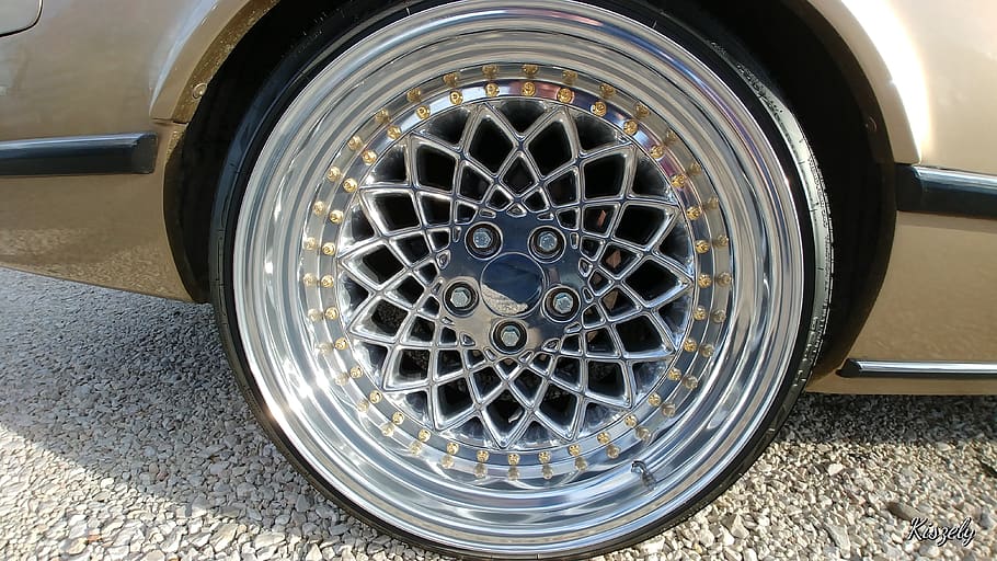 wheel, chrome, bmw, transportation, land vehicle, metal, mode of transportation, HD wallpaper