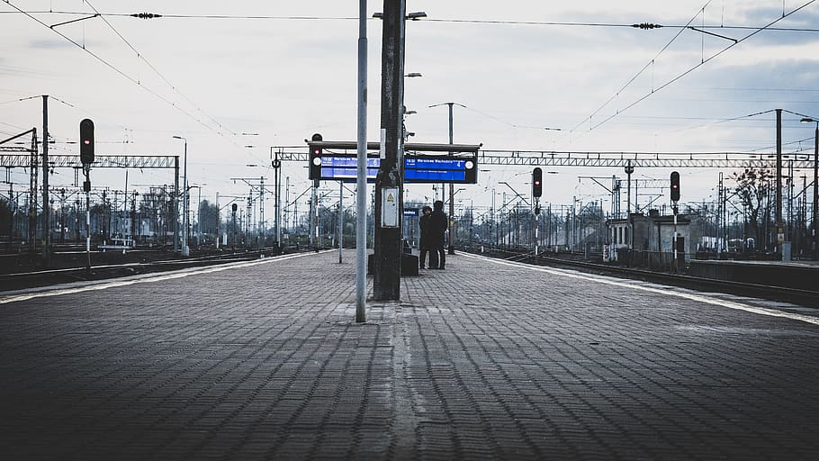 train, station, road, railway, bridge, travel, industry, power HD wallpaper