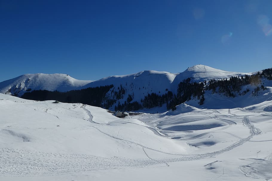 nistos, pyrénées, mountain, snow, winter, cold temperature, HD wallpaper