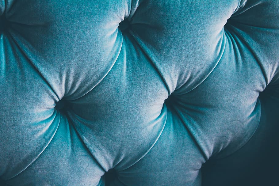 tufted blue mattress, cushion, pillow, purple, clothing, pants, HD wallpaper