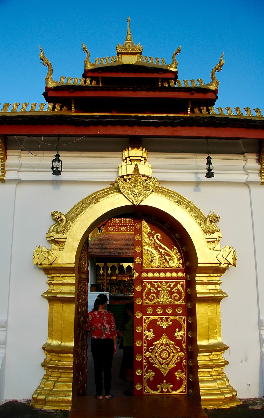temple, architecture, built structure, building exterior, entrance HD wallpaper