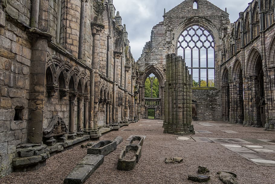 abandoned building during daytime, ruins, tomb, united kingdom HD wallpaper