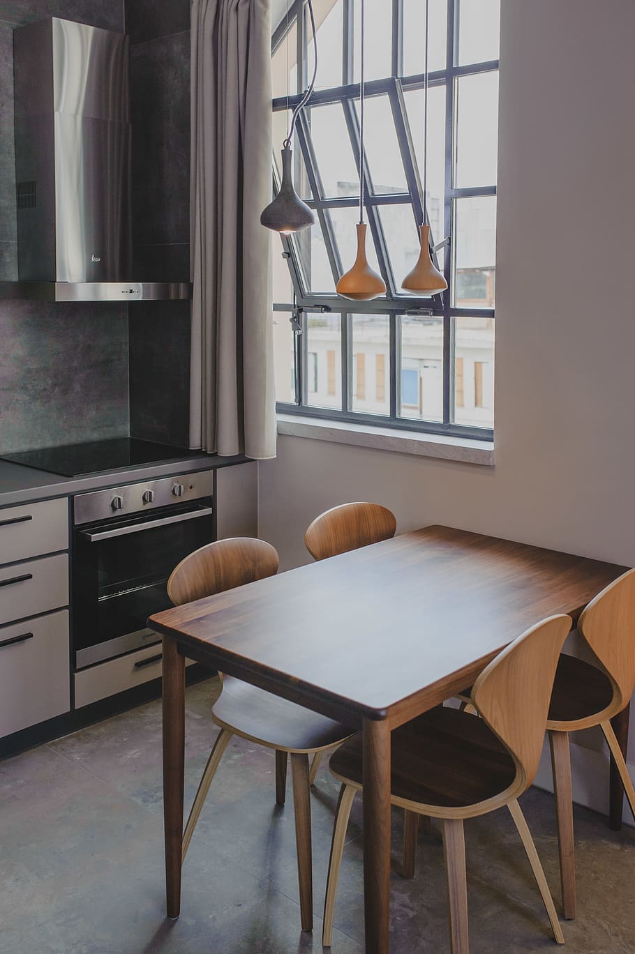 kitchen view, seat, chair, table, indoors, home interior, no people HD wallpaper
