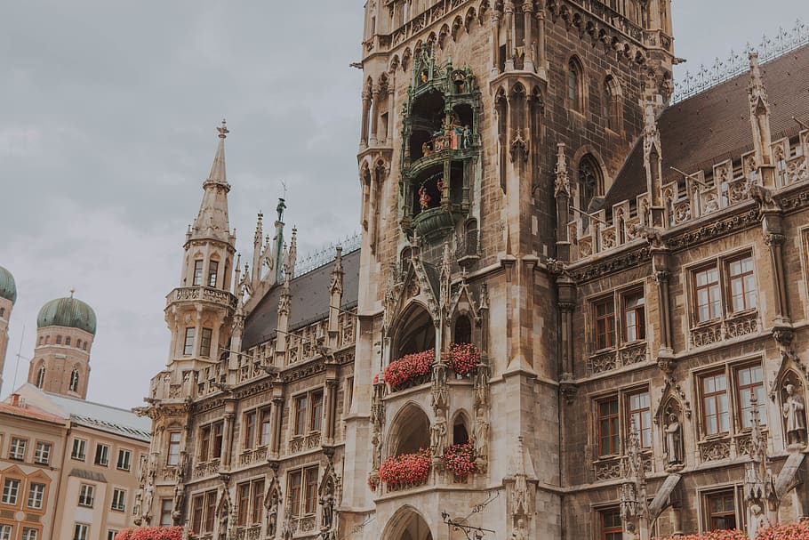 germany, munich, building exterior, architecture, built structure HD wallpaper