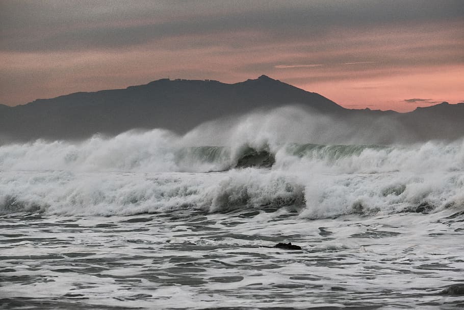 ocean waves during daytime, nature, sea, water, outdoors, sea waves HD wallpaper