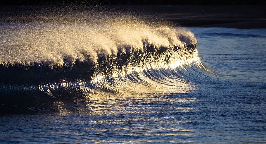 water, wave, nature, wallpaper, summer, winter, france, travel HD wallpaper