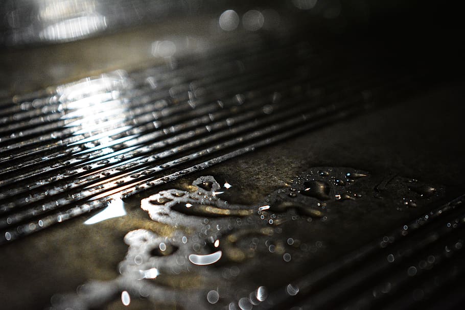 water, rain, light, night, micro, selective focus, no people HD wallpaper