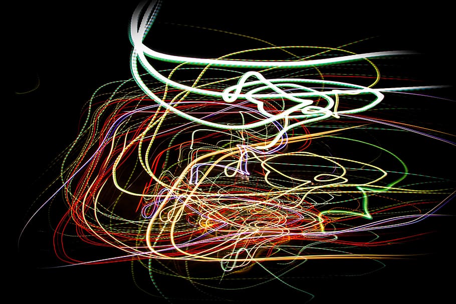 canada, toronto, black background, complexity, multi colored HD wallpaper