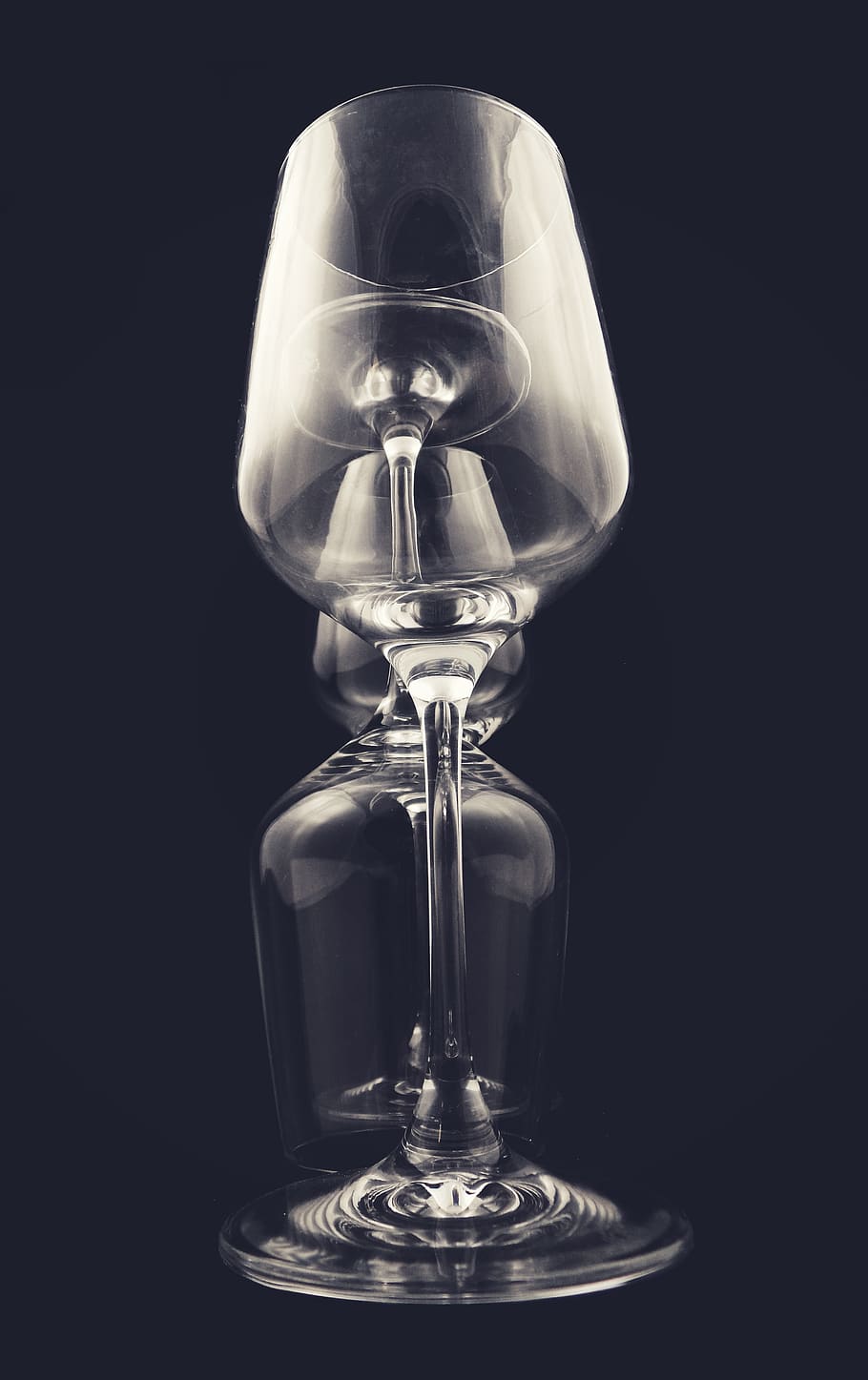 glass, light, transparent, studio shot, glass - material, black background HD wallpaper