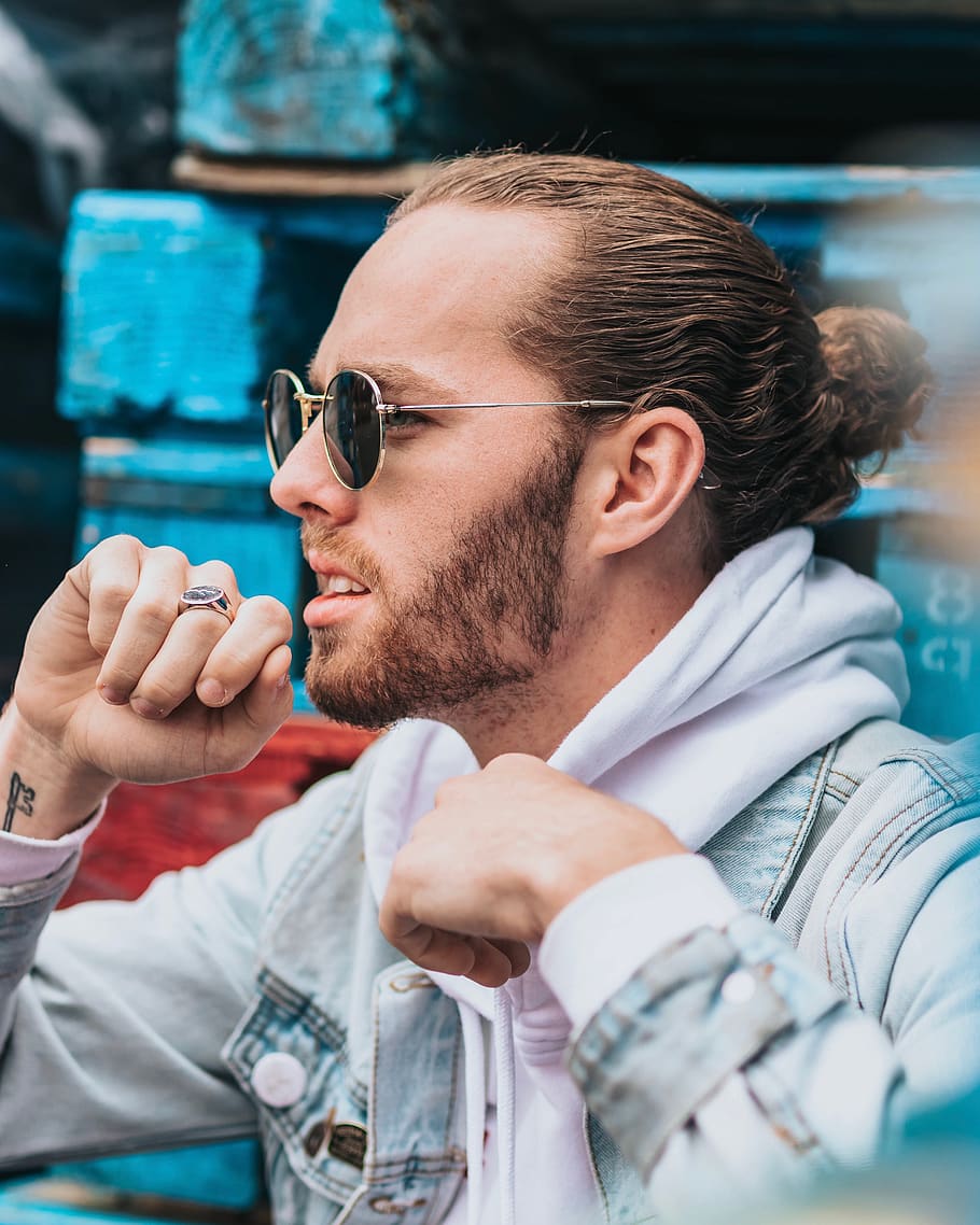 man wearing jacket and sunglasses, person, human, accessory, accessories HD wallpaper