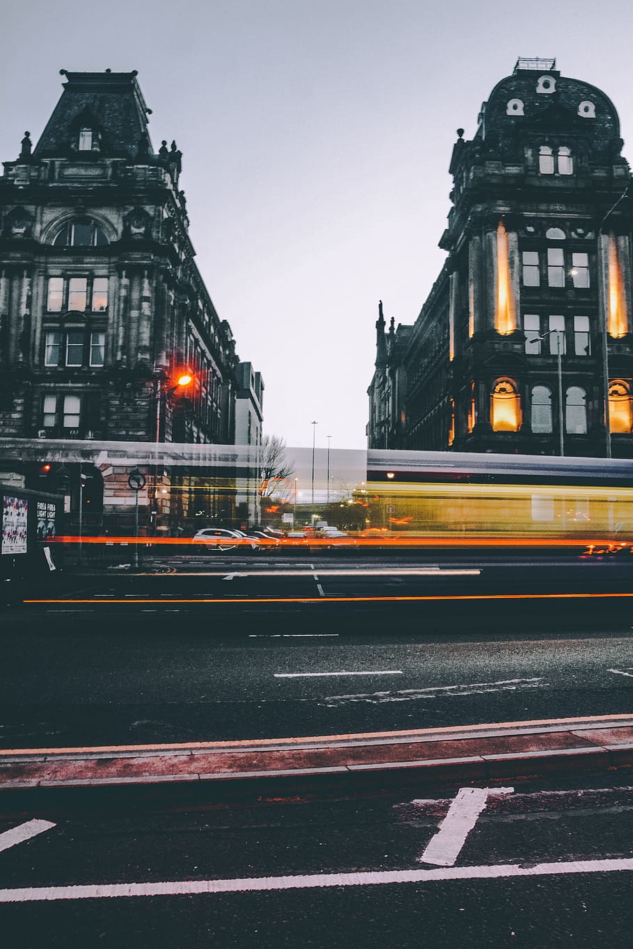 Timelapse Photography of Vehicle Near High-rise Building, architectural design HD wallpaper