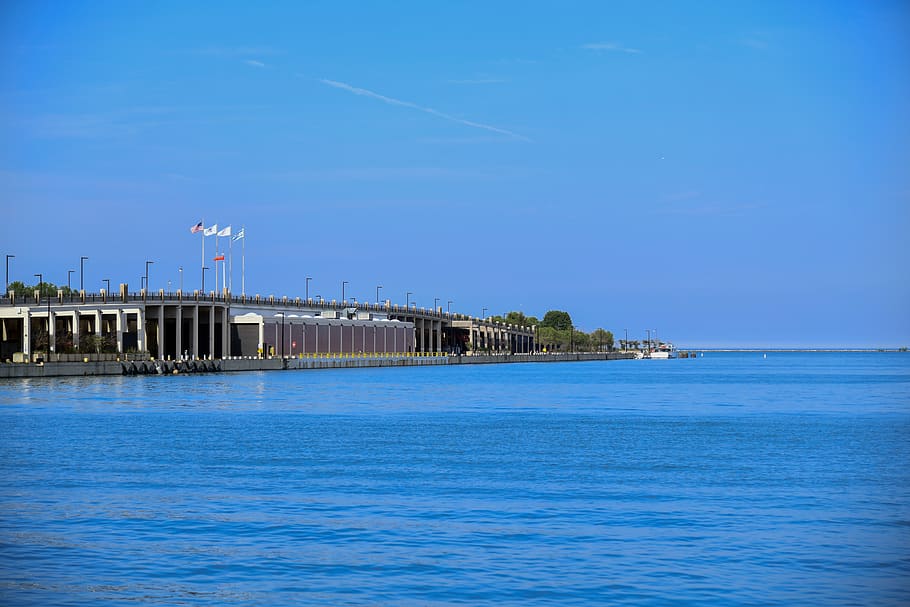 lake, lake front, water, built structure, architecture, sky HD wallpaper