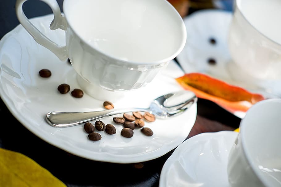 cafe, food and drink, crockery, close-up, coffee - drink, white color HD wallpaper