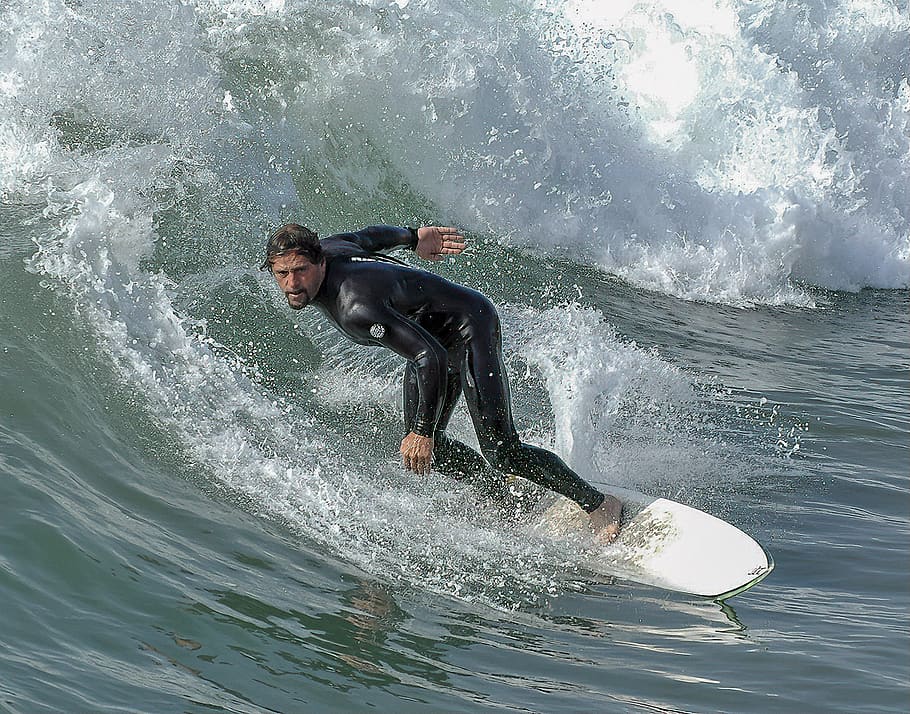 surfer, surfing, ocean, sea, water, wave, hawaii, sport, surfboard HD wallpaper