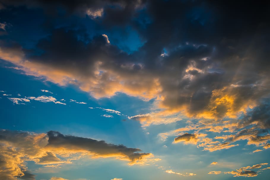 Scenic View Of Sky During Dawn, 4k wallpaper, cloudiness, clouds