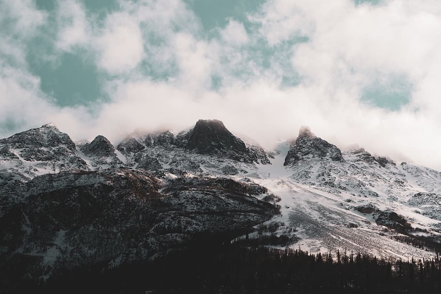mountain alps, nature, outdoors, mountain range, ice, peak, snow HD wallpaper