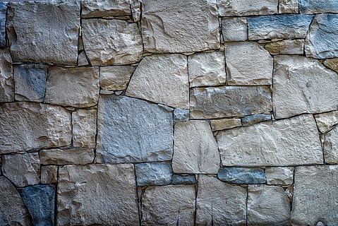 gray concrete wall, stonework, brick, sidewalk, path, pavement HD wallpaper
