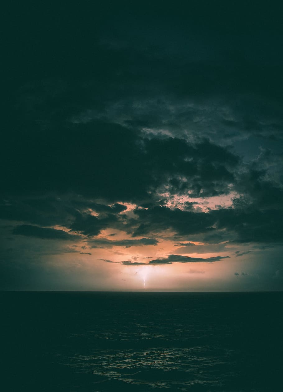 body off water during night time, star, sky, wanderlust, explore HD wallpaper