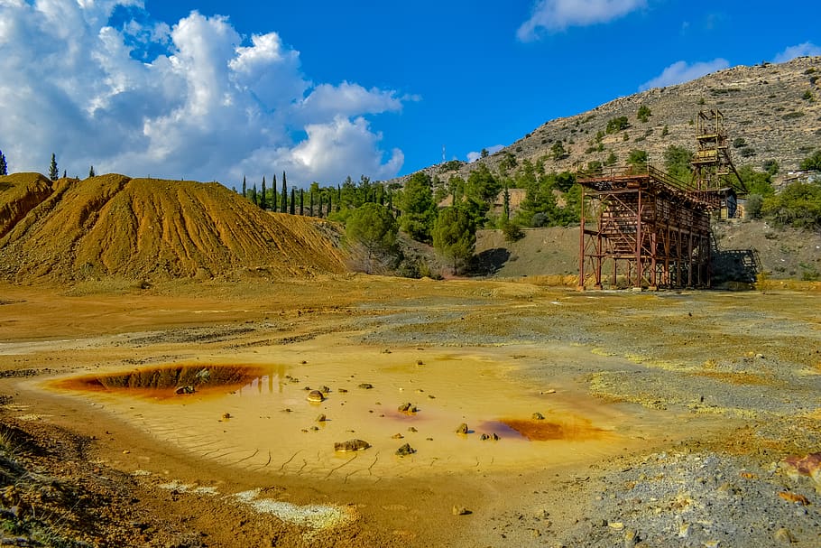 mine, abandoned, environment, industry, dangerous, toxic, ecology HD wallpaper