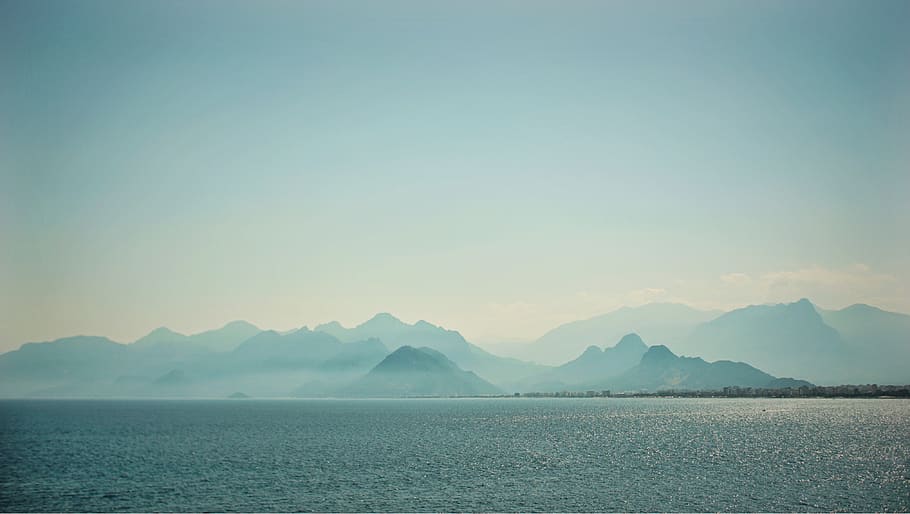 turkey, mountain, mediterranean, sea, scenics - nature, sky HD wallpaper