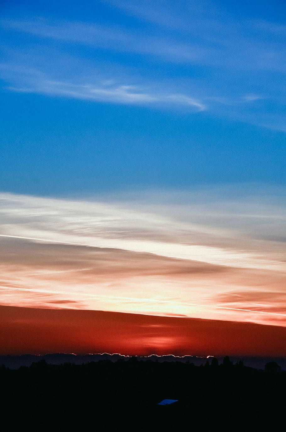italy, sicily, dark, white, orange, red, blue, cloud, sky, sun HD wallpaper