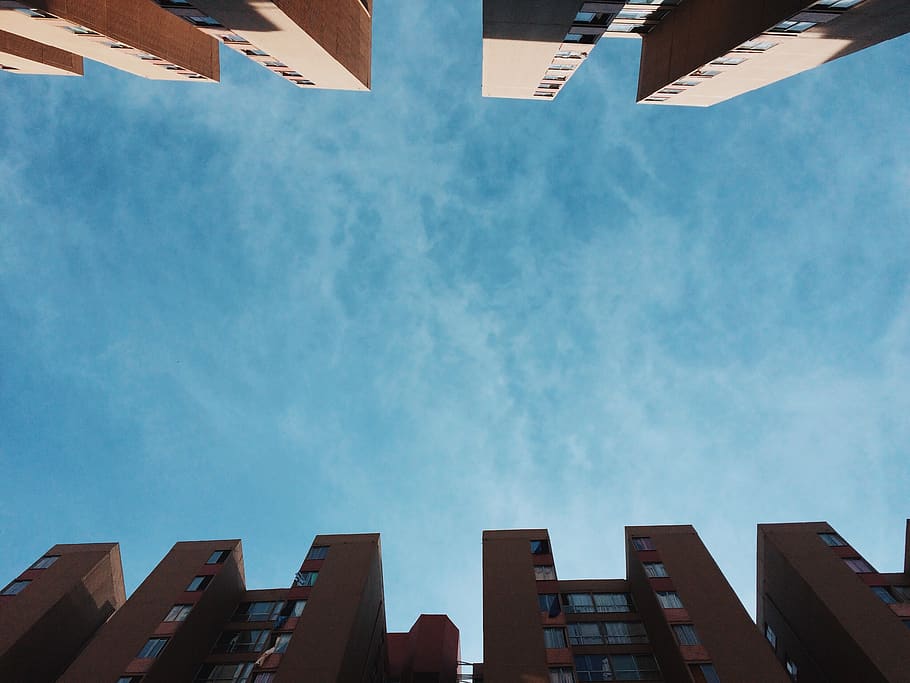 colombia, medellín, low angle view, architecture, built structure HD wallpaper