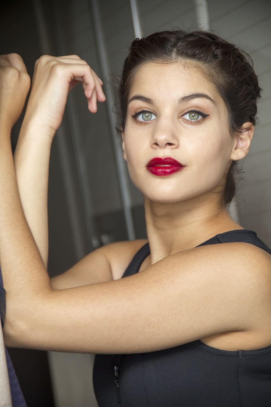 human, person, face, cosmetics, lipstick, clothing, apparel HD wallpaper