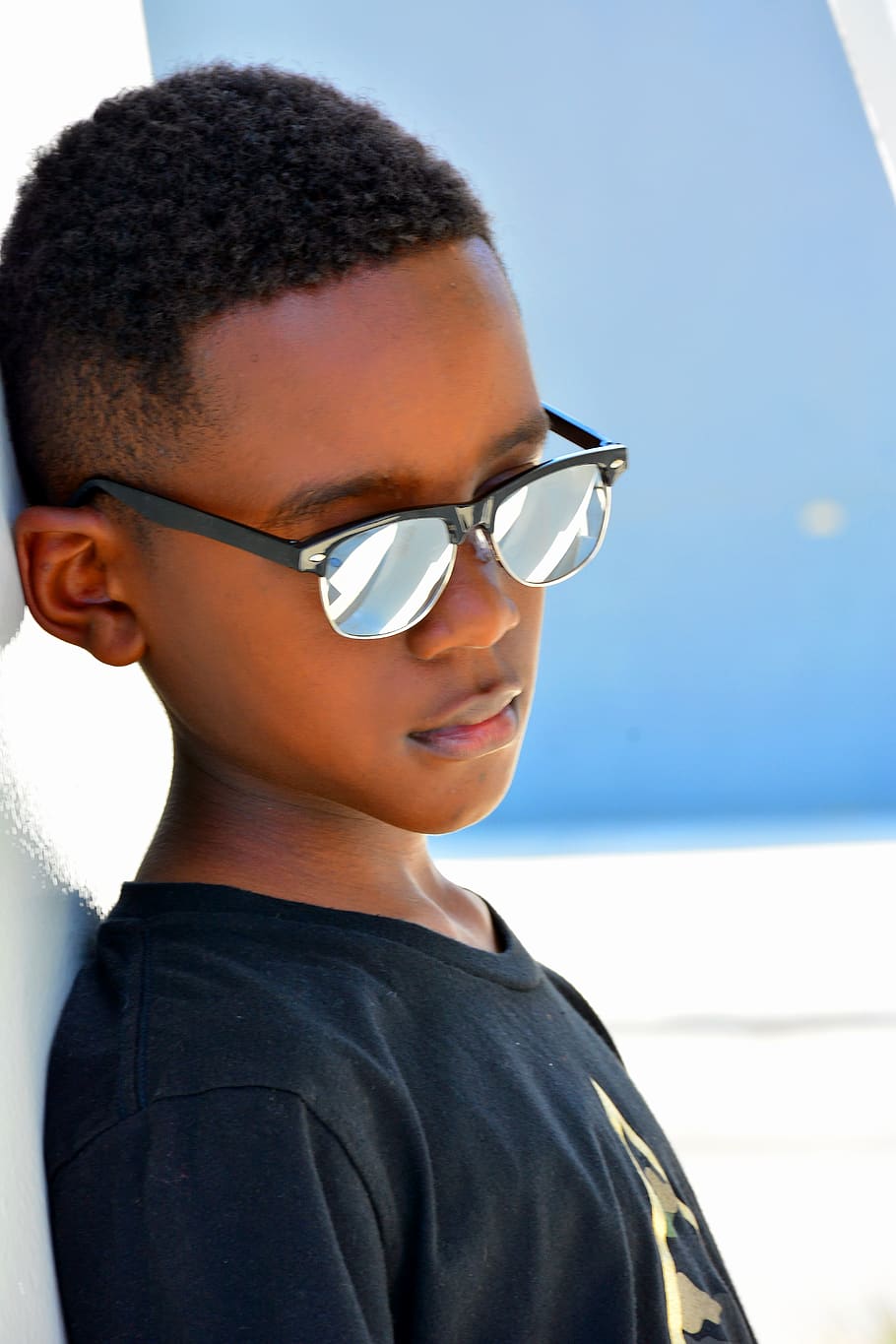 glasses, one person, child, headshot, portrait, childhood, males HD wallpaper