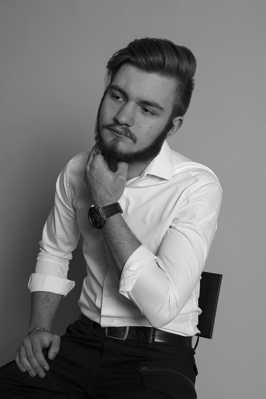 person, human, face, apparel, clothing, beard, shirt, #rings HD wallpaper