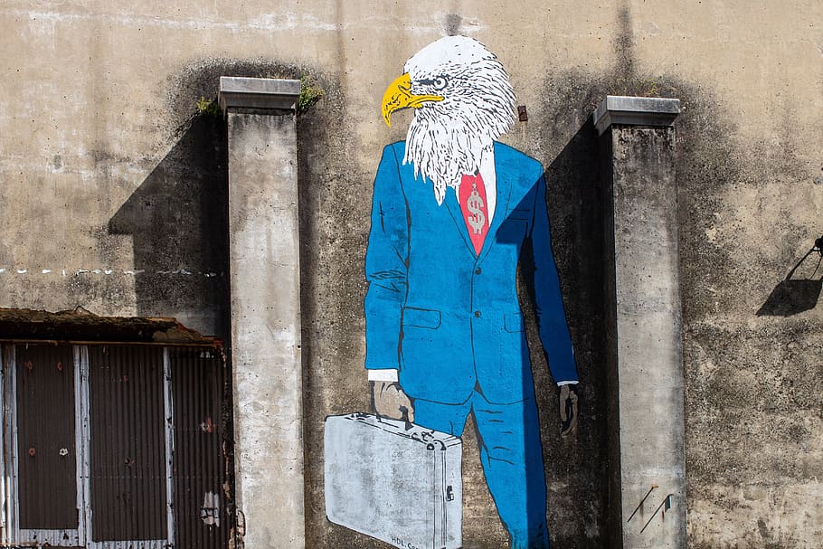 factory, lisbon, mural, art, eagle, portugal, wall, street HD wallpaper