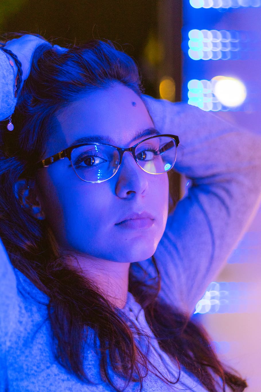 glasses, eyeglasses, portrait, headshot, one person, young adult HD wallpaper