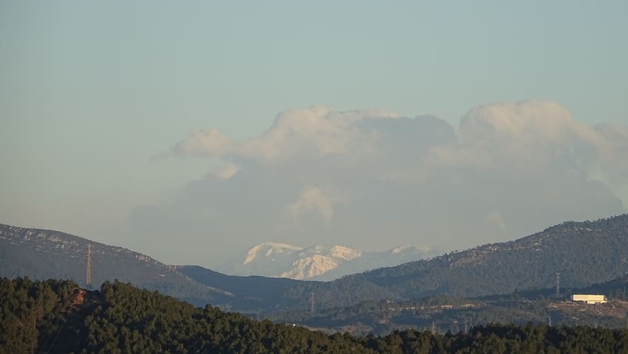 landscape, mountains, snow, clouds, hills, scenics - nature HD wallpaper