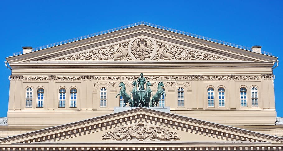 большой театр, architecture, built structure, blue HD wallpaper