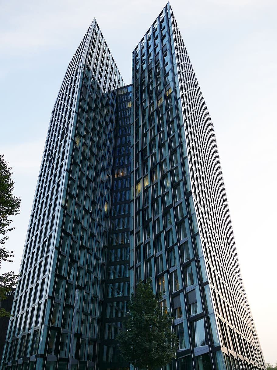 architecture, modern, hamburg, reeperbahn, building, skyscraper HD wallpaper