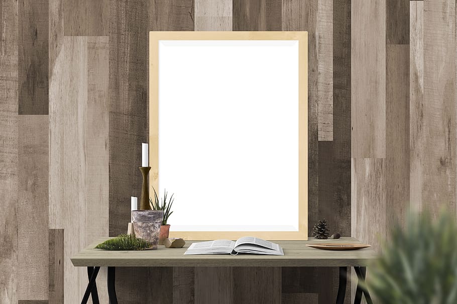 poster mockup, frame, template, interior, photo, blank, space HD wallpaper