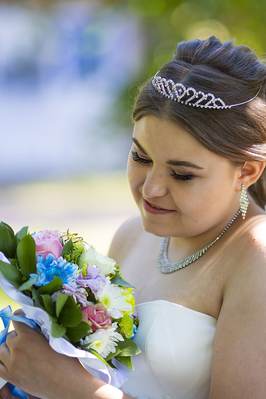 fata, bride, wedding, couple, love, dress, the groom, just married HD wallpaper